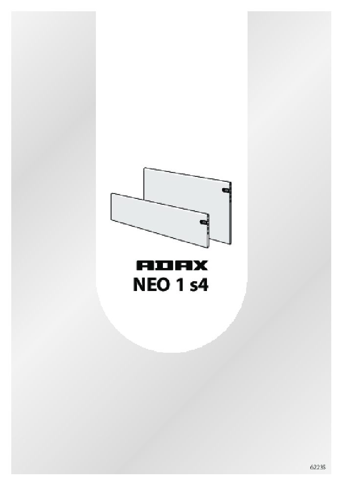 profil bas ADAX Neo Wifi Smart Panneau électrique CHAUFFAGE//CONVECTEUR Mural