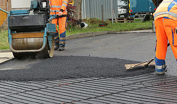 Systec Therm - Einbau in Walz-Asphalt